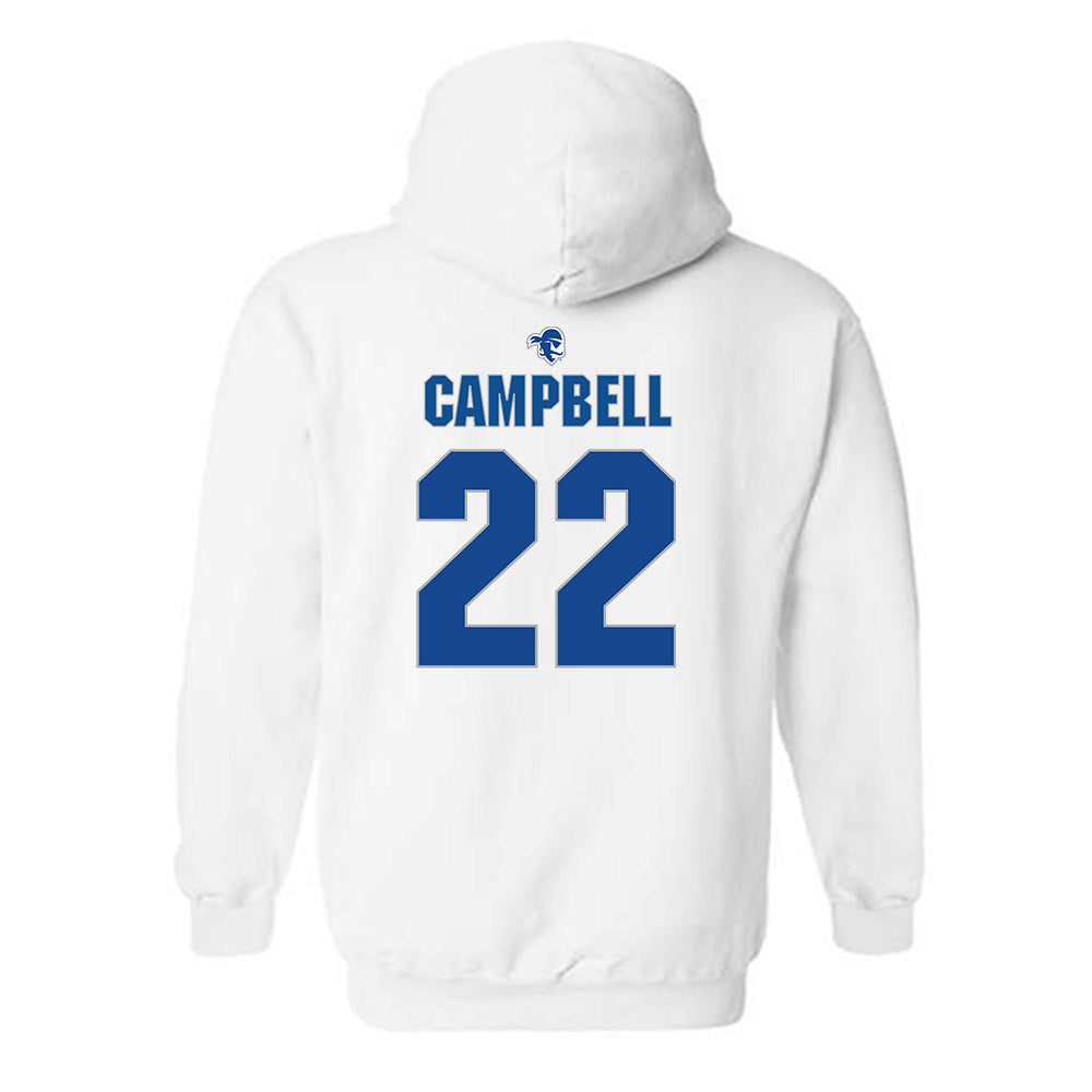 Seton Hall - NCAA Women's Soccer : Sabrina Campbell - Fashion Shersey Hooded Sweatshirt-1