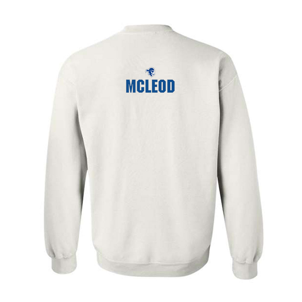 Seton Hall - NCAA Men's Swimming & Diving : Zach McLeod - Fashion Shersey Crewneck Sweatshirt-1