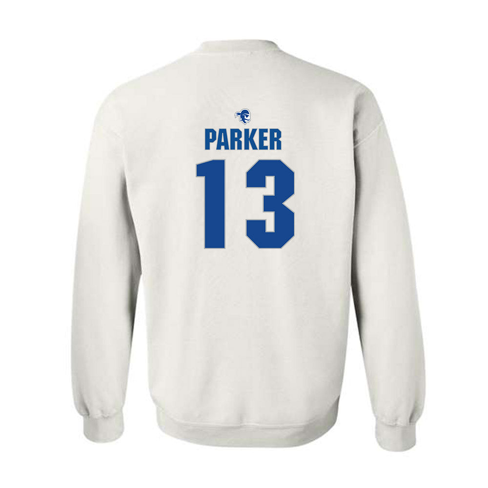 Seton Hall - NCAA Men's Basketball : Trey Parker - Fashion Shersey Crewneck Sweatshirt-1