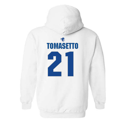 Seton Hall - NCAA Baseball : Nick Tomasetto - Fashion Shersey Hooded Sweatshirt-1