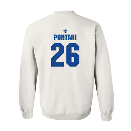 Seton Hall - NCAA Baseball : Matt Pontari - Fashion Shersey Crewneck Sweatshirt-1