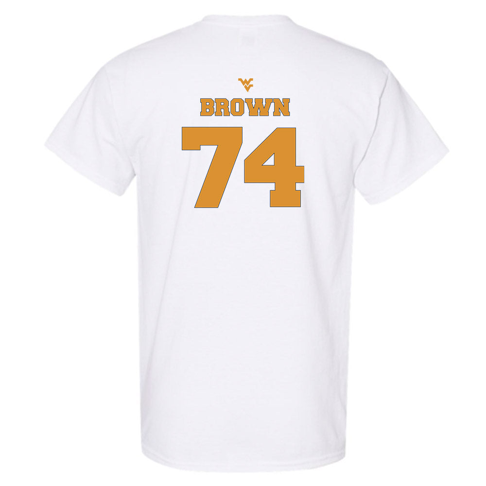 West Virginia - NCAA Football : Kevin Brown - Generic Sports Shersey T-Shirt-1