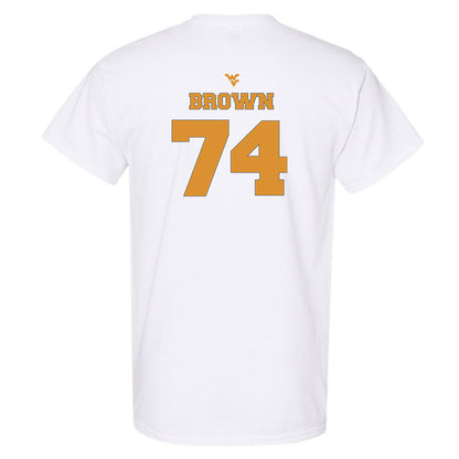West Virginia - NCAA Football : Kevin Brown - Generic Sports Shersey T-Shirt-1
