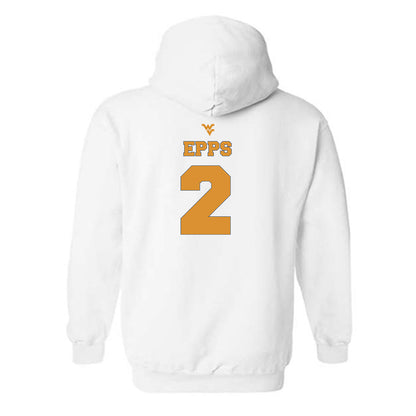 West Virginia - NCAA Football : DJ Epps - Generic Sports Shersey Hooded Sweatshirt-1