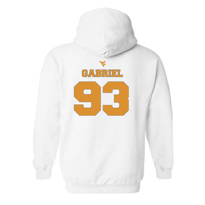 West Virginia - NCAA Football : Nate Gabriel - Generic Sports Shersey Hooded Sweatshirt-1
