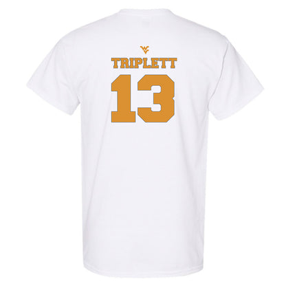 West Virginia - NCAA Football : Kedrick Triplett - Generic Sports Shersey T-Shirt-1