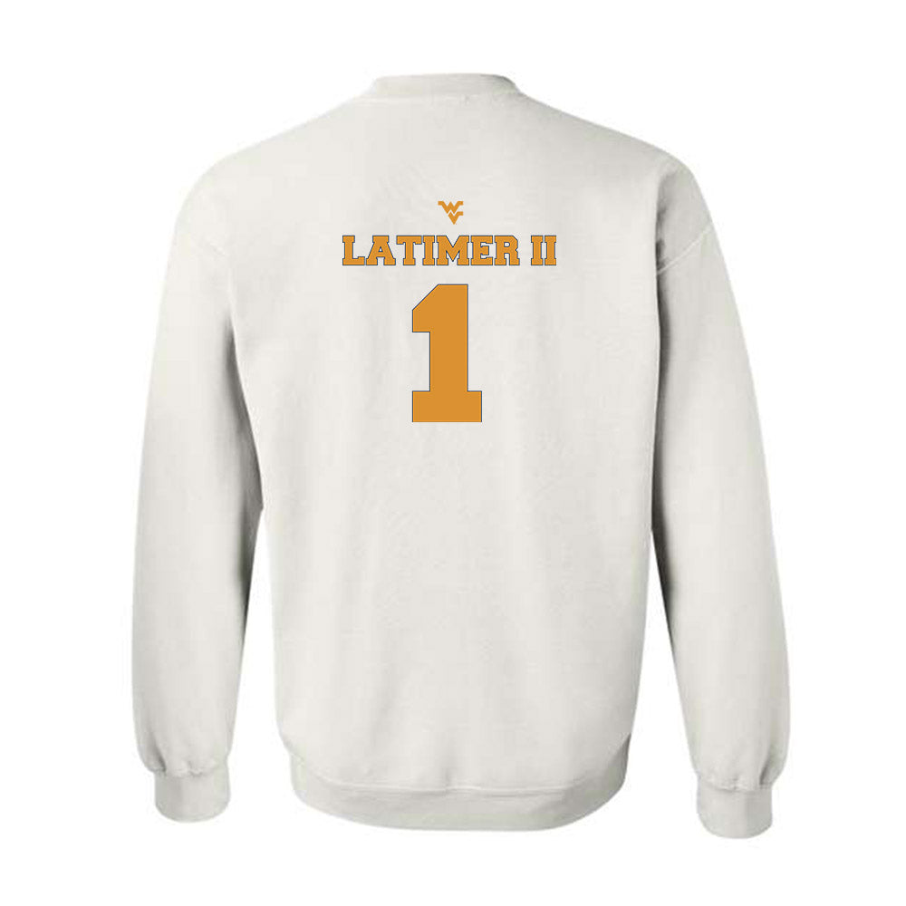West Virginia - NCAA Football : Geimere Latimer II - Generic Sports Shersey Crewneck Sweatshirt-1