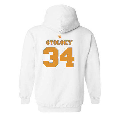 West Virginia - NCAA Football : Tyler Stolsky - Generic Sports Shersey Hooded Sweatshirt-1