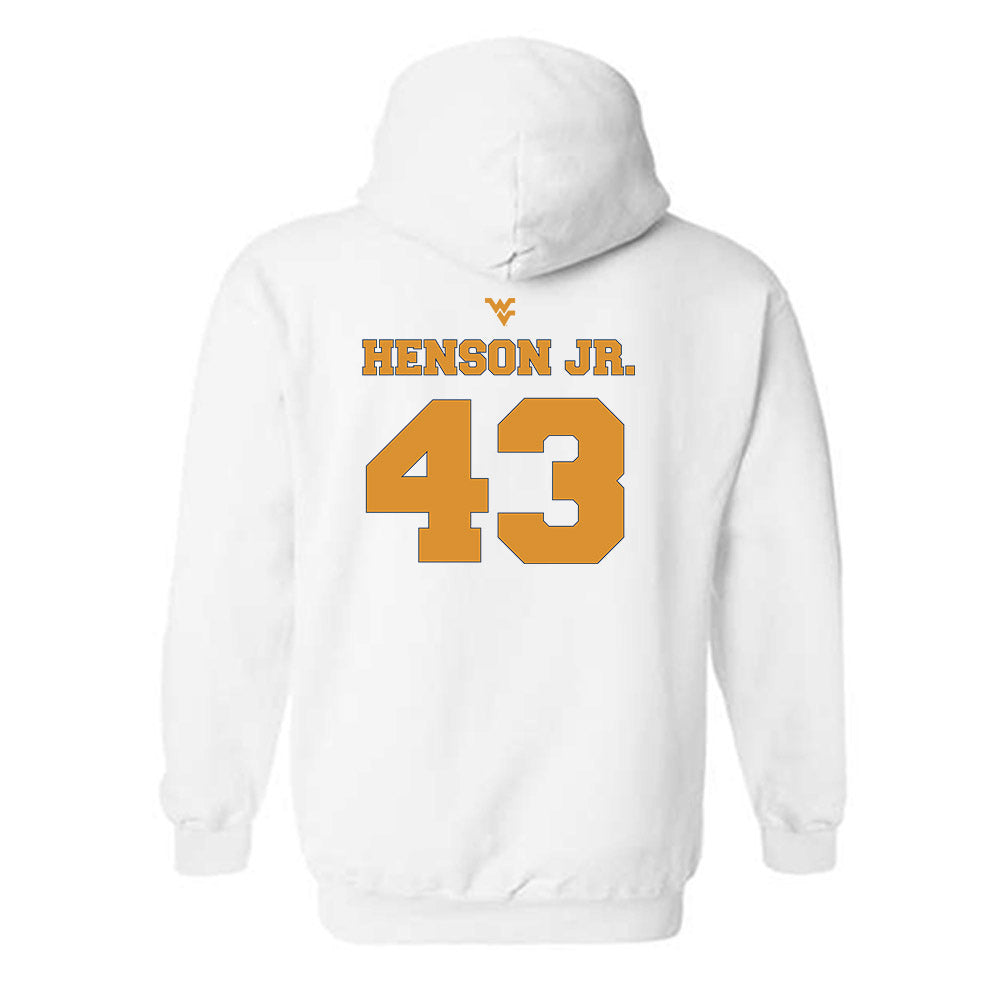 West Virginia - NCAA Football : Kj Henson Jr. - Generic Sports Shersey Hooded Sweatshirt-1