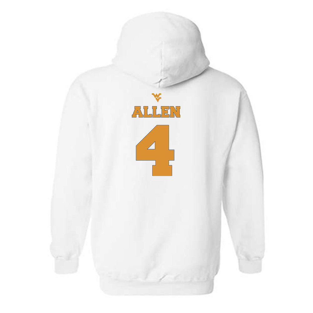 West Virginia - NCAA Football : Damun Allen - Generic Sports Shersey Hooded Sweatshirt-1