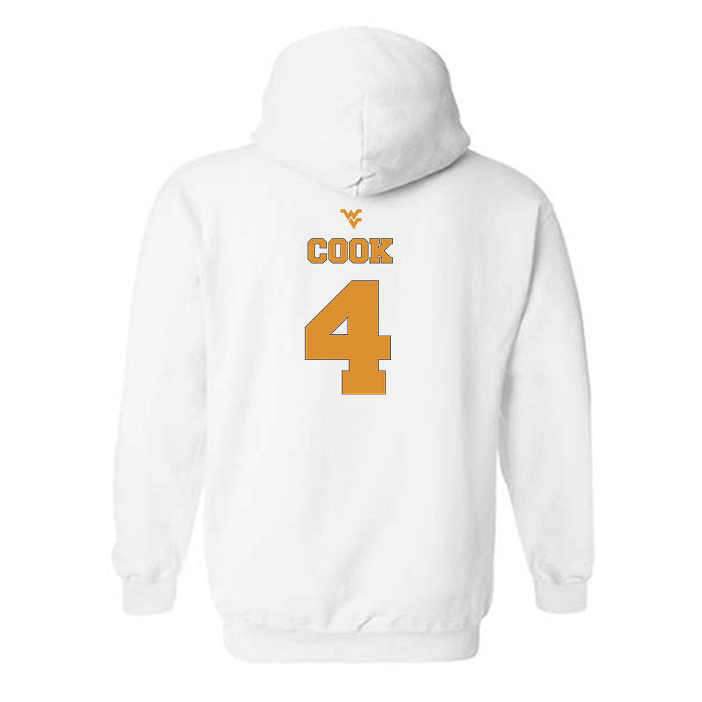 West Virginia - NCAA Football : Cameron Cook - Generic Sports Shersey Hooded Sweatshirt-1