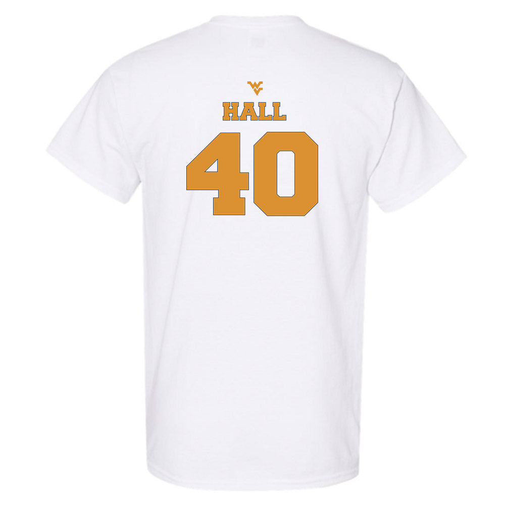 West Virginia - NCAA Football : Jason Hall - Generic Sports Shersey T-Shirt-1
