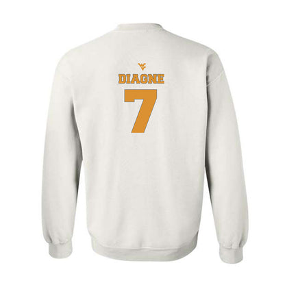 West Virginia - NCAA Football : Chams Diagne - Generic Sports Shersey Crewneck Sweatshirt-1