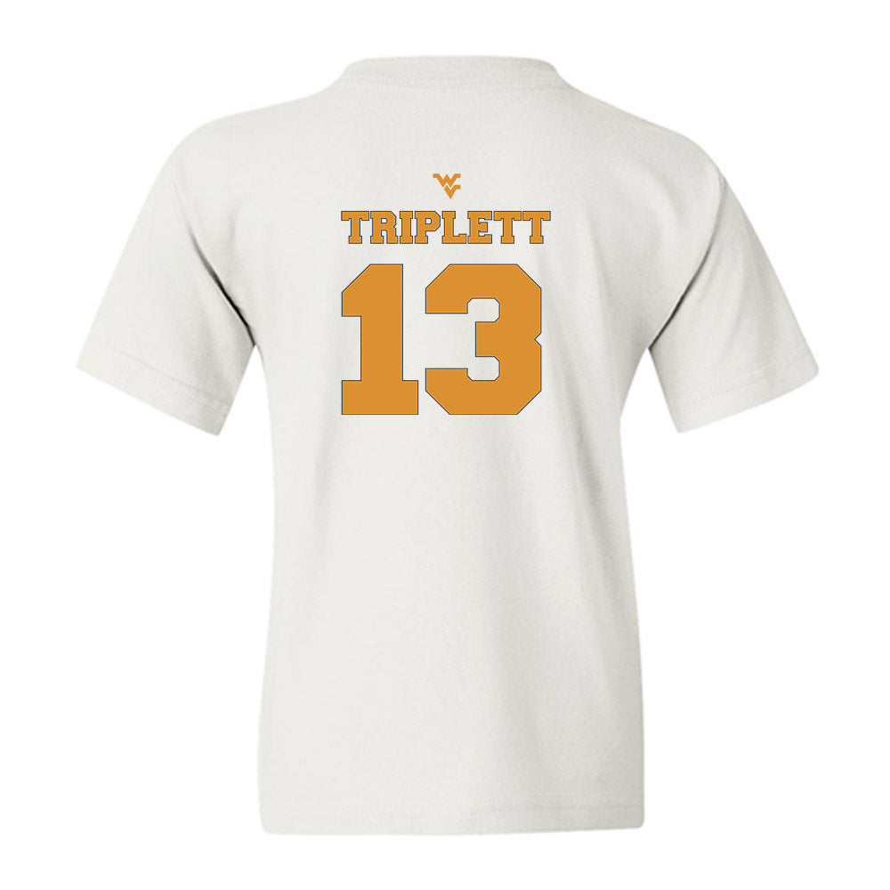 West Virginia - NCAA Football : Kedrick Triplett - Generic Sports Shersey Youth T-Shirt-1