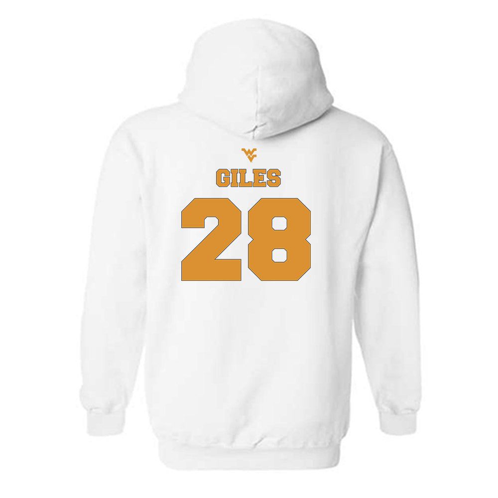 West Virginia - NCAA Football : Rickey Giles - Generic Sports Shersey Hooded Sweatshirt-1