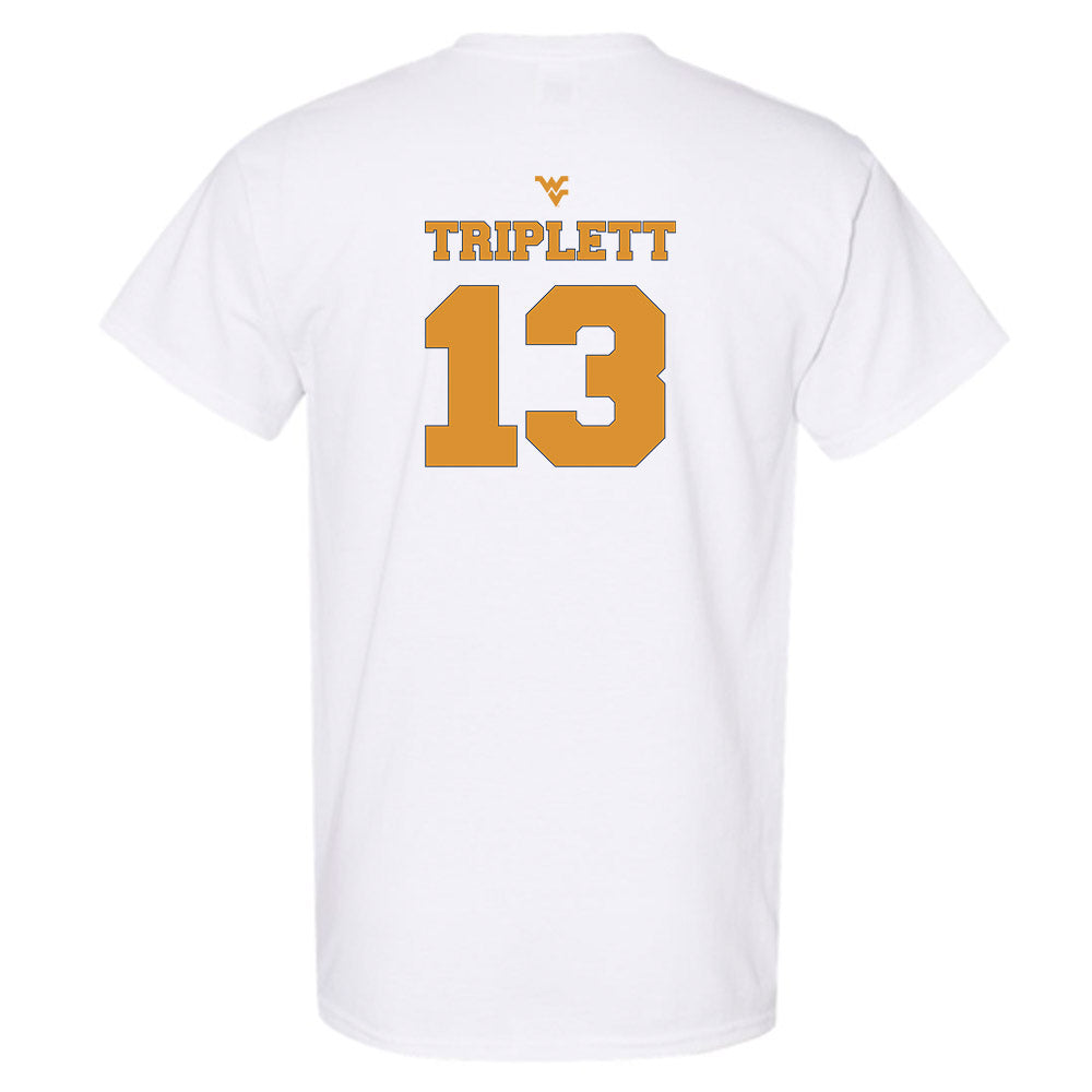 West Virginia - NCAA Football : Kedrick Triplett - Generic Sports Shersey T-Shirt-1