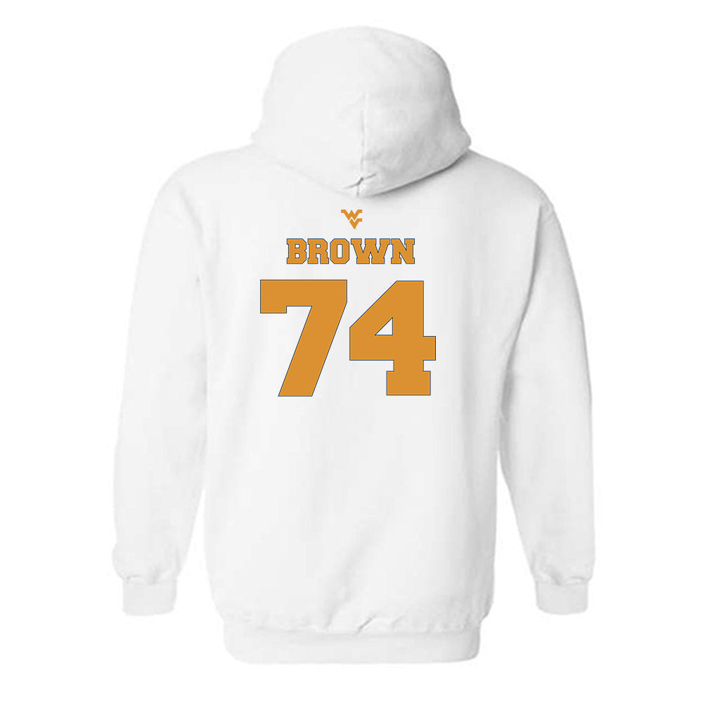 West Virginia - NCAA Football : Kevin Brown - Generic Sports Shersey Hooded Sweatshirt-1