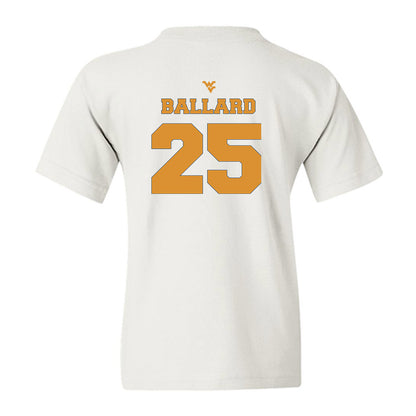 West Virginia - NCAA Football : Jayden Ballard - Generic Sports Shersey Youth T-Shirt-1