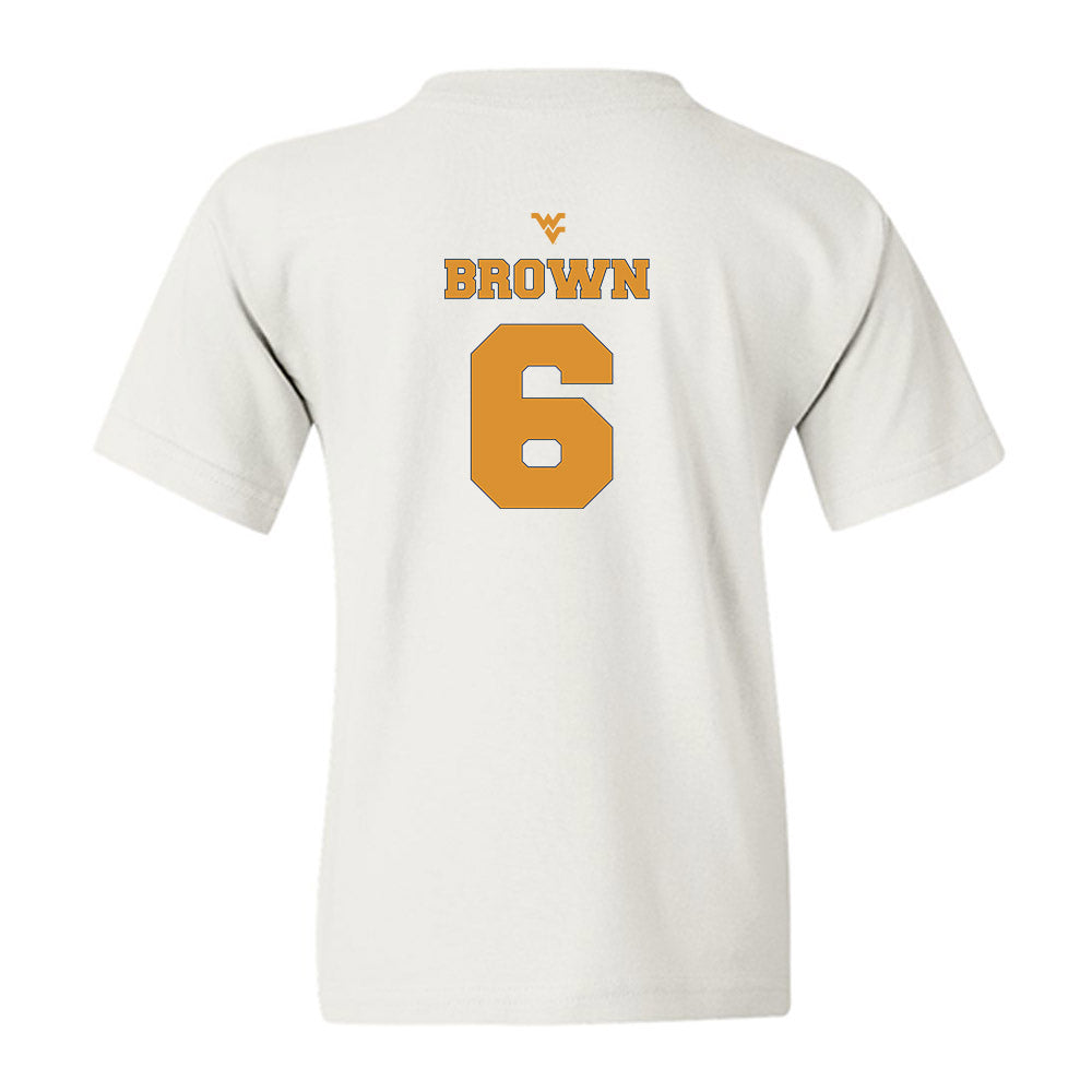 West Virginia - NCAA Football : Max Brown - Generic Sports Shersey Youth T-Shirt-1