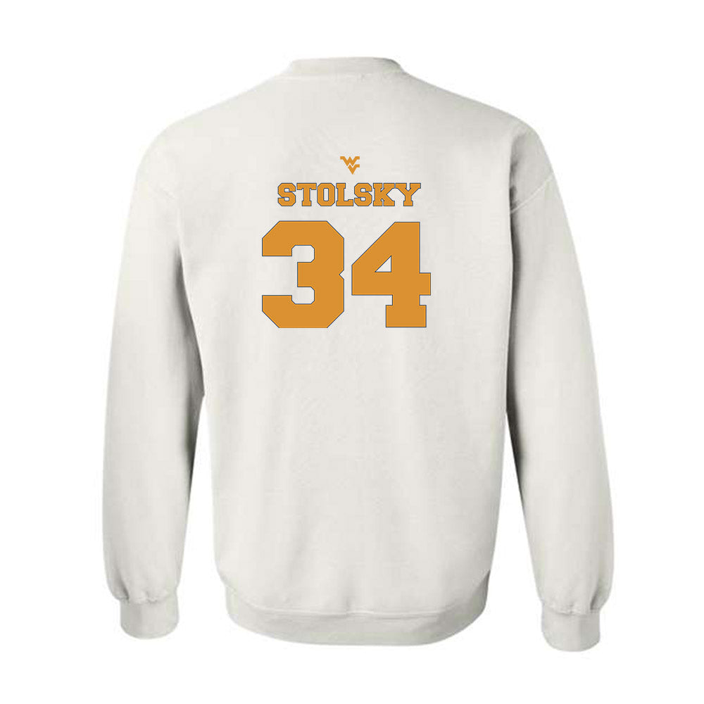 West Virginia - NCAA Football : Tyler Stolsky - Generic Sports Shersey Crewneck Sweatshirt-1