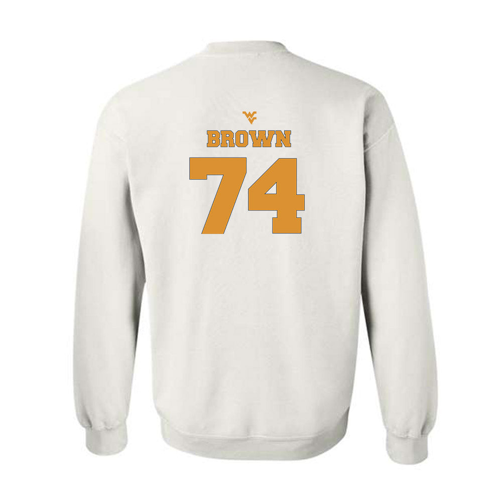 West Virginia - NCAA Football : Kevin Brown - Generic Sports Shersey Crewneck Sweatshirt-1