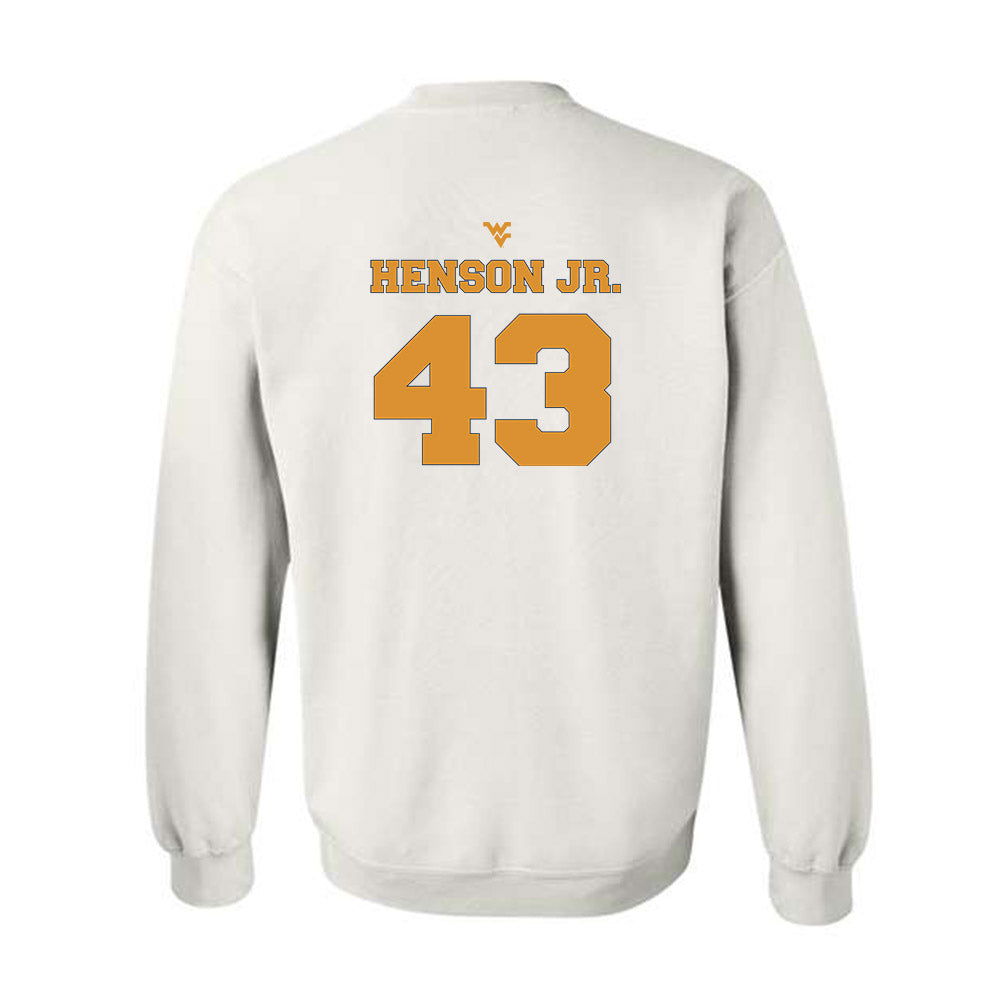 West Virginia - NCAA Football : Kj Henson Jr. - Generic Sports Shersey Crewneck Sweatshirt-1