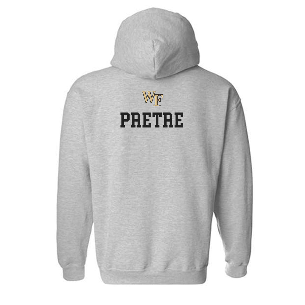 Wake Forest - NCAA Men's Track & Field : Landon Pretre - Generic Sports Shersey Hooded Sweatshirt-1