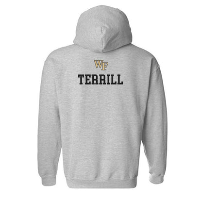 Wake Forest - NCAA Men's Track & Field : Stuart Terrill - Generic Sports Shersey Hooded Sweatshirt-1
