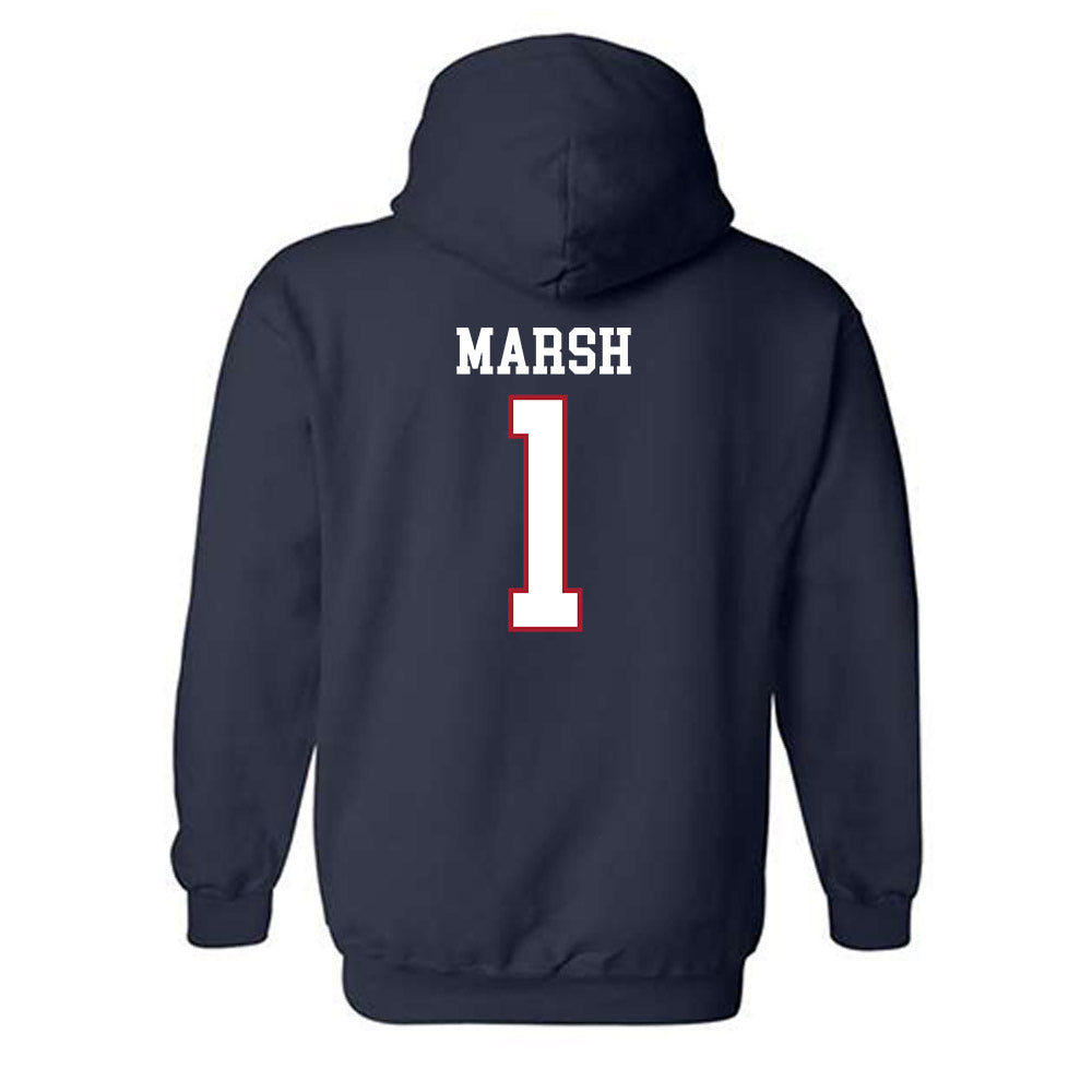 Liberty - NCAA Baseball : Tanner Marsh - Sports Shersey Hooded Sweatshirt-1