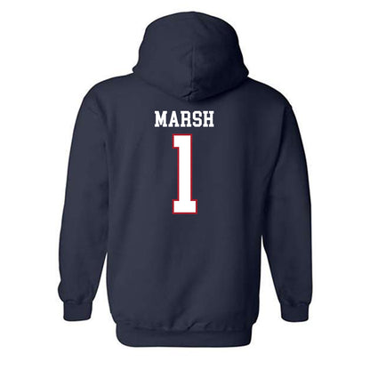 Liberty - NCAA Baseball : Tanner Marsh - Sports Shersey Hooded Sweatshirt-1