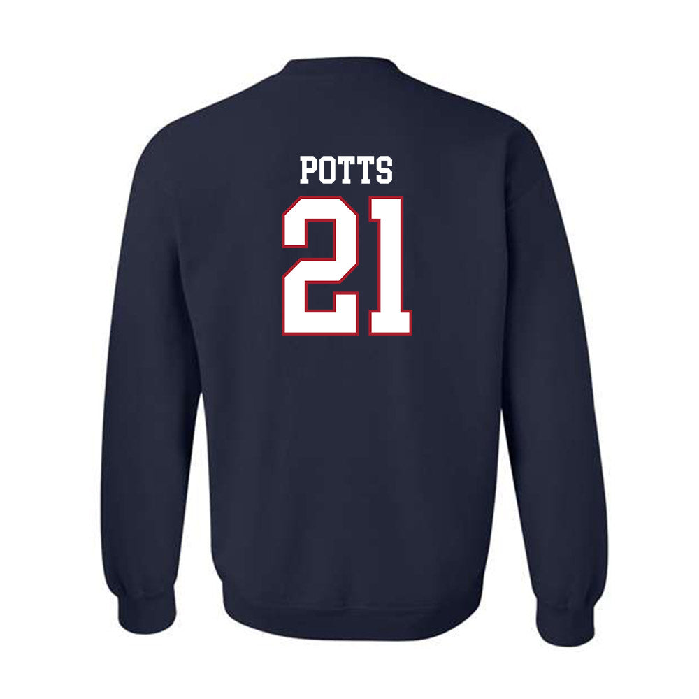 Liberty - NCAA Baseball : Jake Potts - Sports Shersey Crewneck Sweatshirt-1