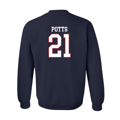 Liberty - NCAA Baseball : Jake Potts - Sports Shersey Crewneck Sweatshirt-1