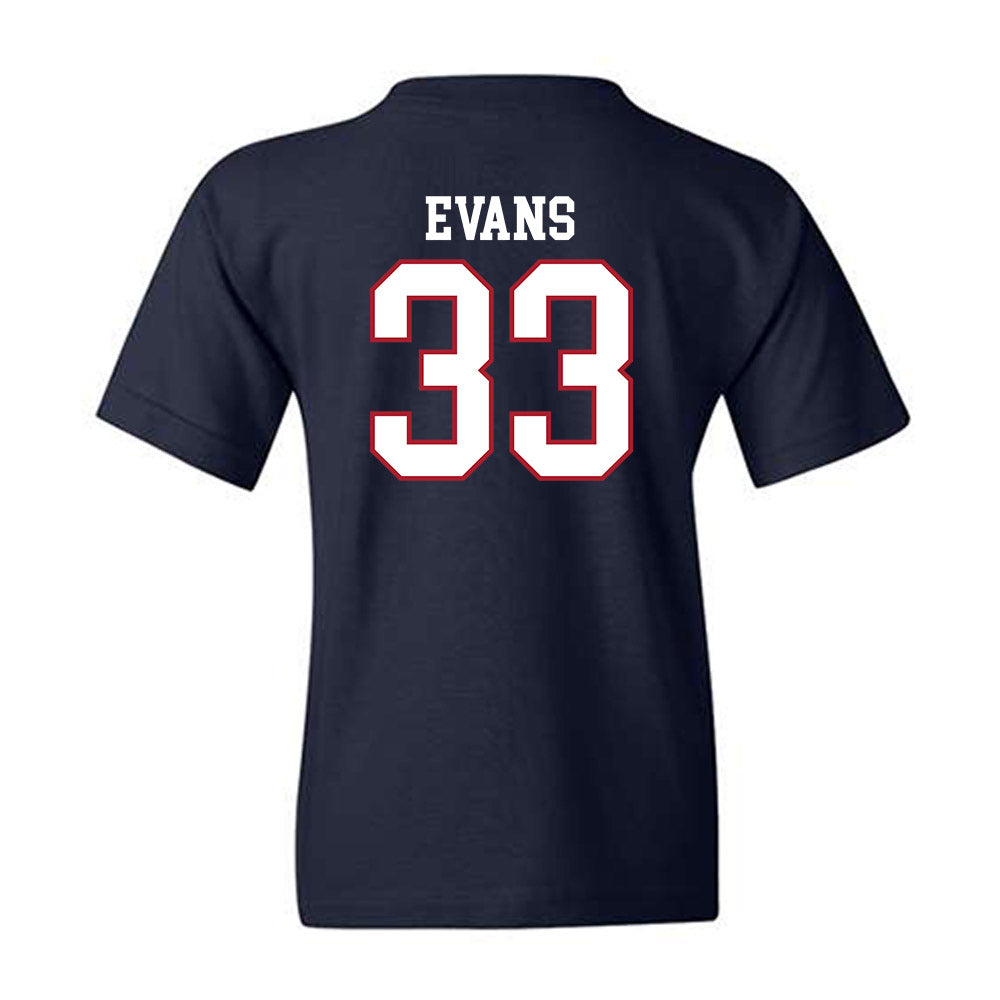 Liberty - NCAA Baseball : Jackson Evans - Sports Shersey Youth T-Shirt-1