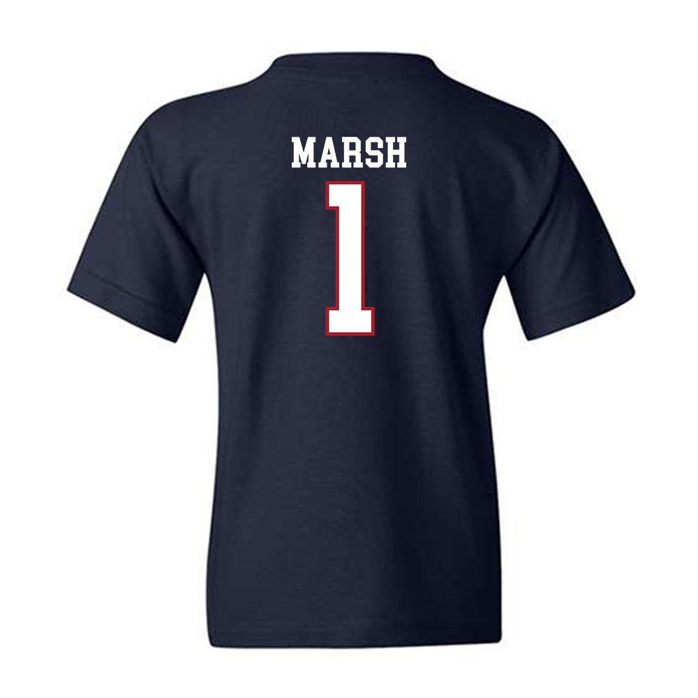 Liberty - NCAA Baseball : Tanner Marsh - Sports Shersey Youth T-Shirt-1