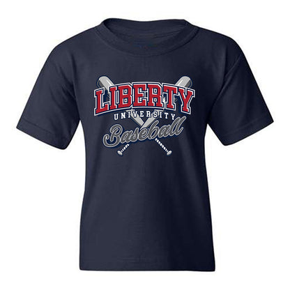 Liberty - NCAA Baseball : Tanner Marsh - Sports Shersey Youth T-Shirt-0