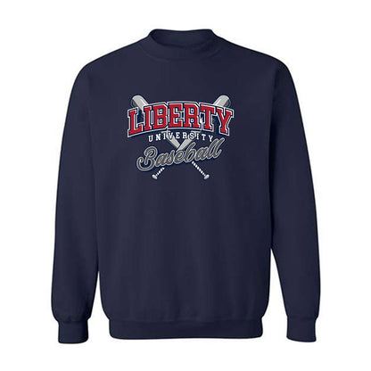 Liberty - NCAA Baseball : Xavier McCoury - Sports Shersey Crewneck Sweatshirt-0
