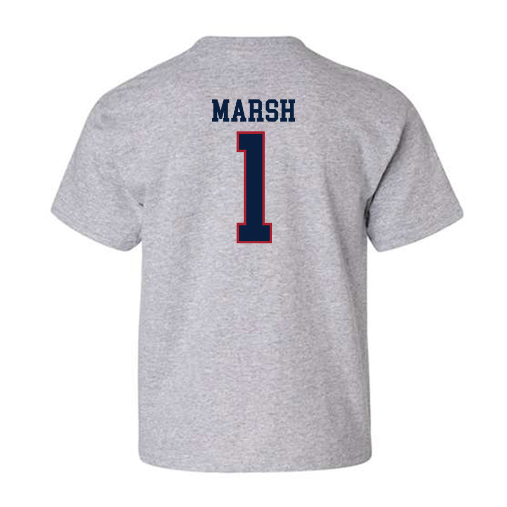 Liberty - NCAA Baseball : Tanner Marsh - Sports Shersey Youth T-Shirt-1