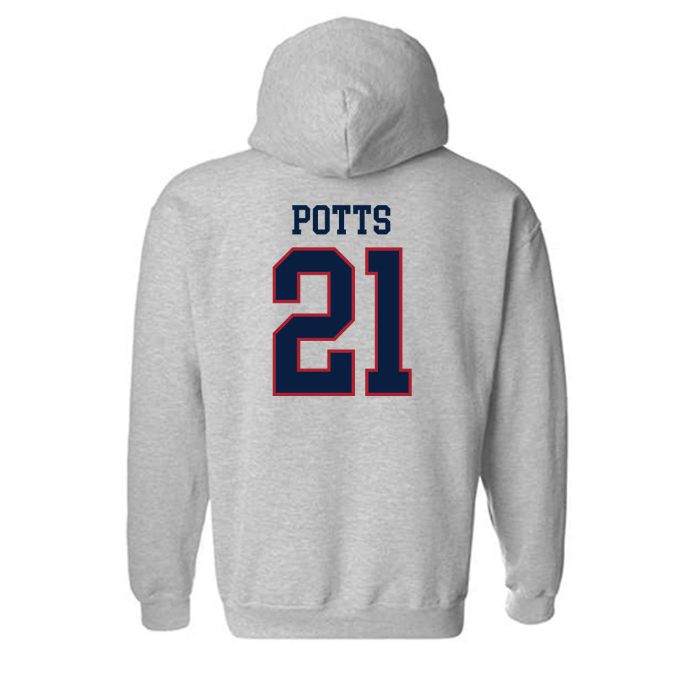 Liberty - NCAA Baseball : Jake Potts - Sports Shersey Hooded Sweatshirt-1