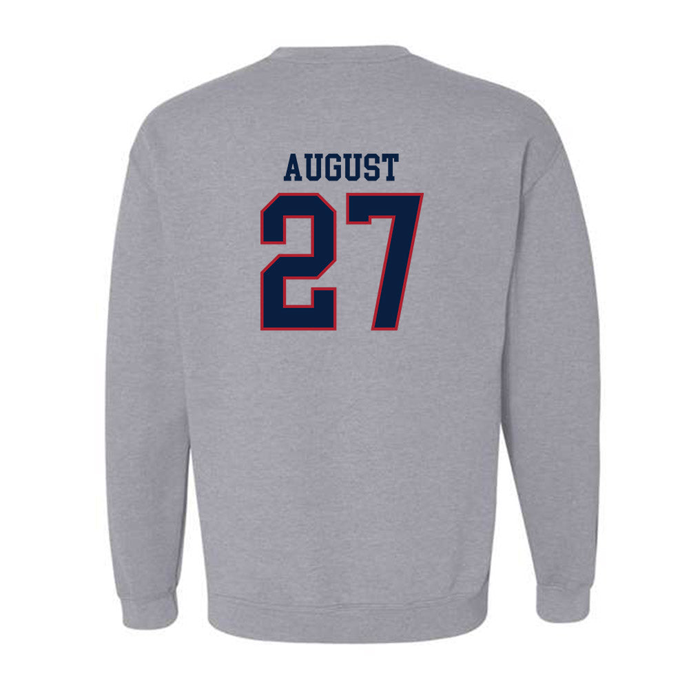 Liberty - NCAA Baseball : Tyler August - Sports Shersey Crewneck Sweatshirt-1