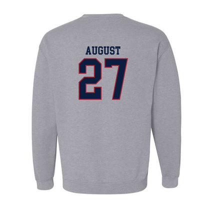 Liberty - NCAA Baseball : Tyler August - Sports Shersey Crewneck Sweatshirt-1