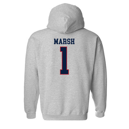 Liberty - NCAA Baseball : Tanner Marsh - Sports Shersey Hooded Sweatshirt-1