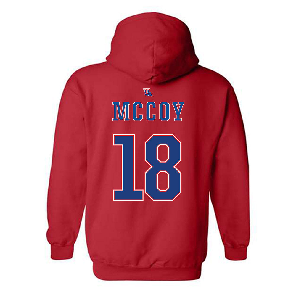 LA Tech - NCAA Baseball : Casey McCoy - Generic Shersey Hooded Sweatshirt-1