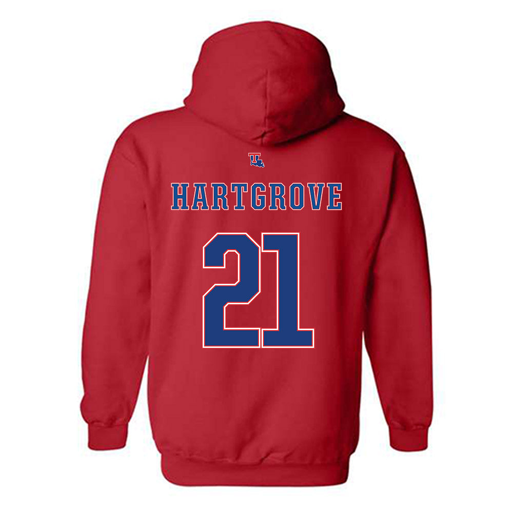LA Tech - NCAA Baseball : Hudson Hartgrove - Generic Shersey Hooded Sweatshirt-1