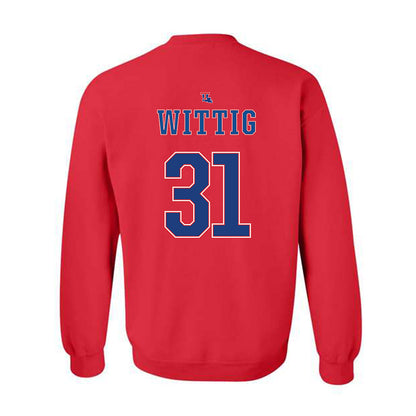 LA Tech - NCAA Baseball : Joey Wittig - Generic Shersey Crewneck Sweatshirt-1