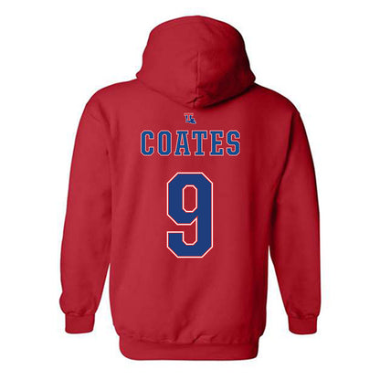 LA Tech - NCAA Baseball : Colton Coates - Generic Shersey Hooded Sweatshirt-1