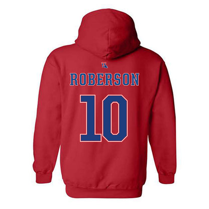 LA Tech - NCAA Baseball : Brooks Roberson - Generic Shersey Hooded Sweatshirt-1