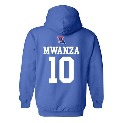 LA Tech - NCAA Women's Basketball : Melissa Mwanza - Generic Shersey Hooded Sweatshirt-1