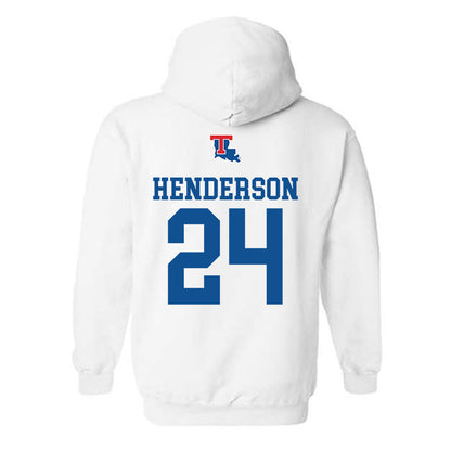 LA Tech - NCAA Softball : Raegan Henderson - Generic Shersey Hooded Sweatshirt-1
