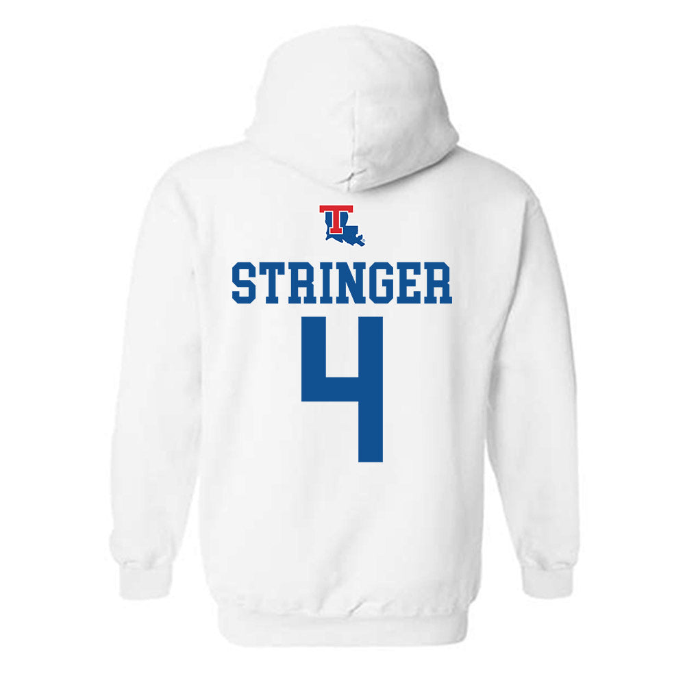 LA Tech - NCAA Softball : Maddy Stringer - Generic Shersey Hooded Sweatshirt-1