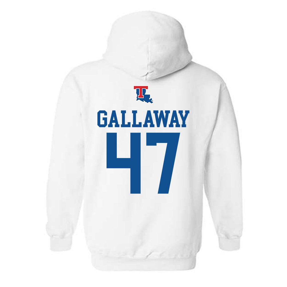 LA Tech - NCAA Softball : Bradi Gallaway - Generic Shersey Hooded Sweatshirt-1